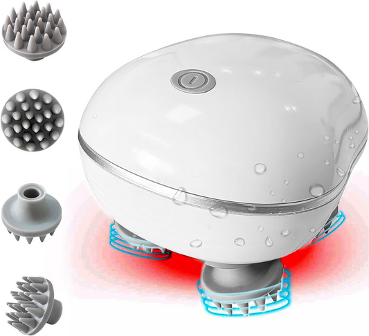 RelaxRoot™ electric scalp massager with red light